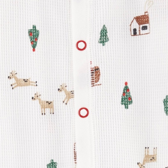 Carter’s Baby Christmas Snap Up Thermal Sleep & Play Pajamas - Picture 2 of 4